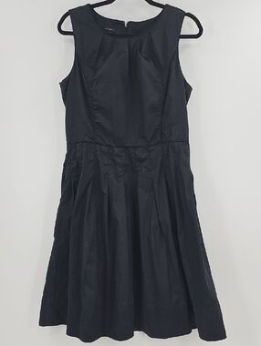 Talbots Classic Black Fit & Flare Sleeveless Dress Size 14